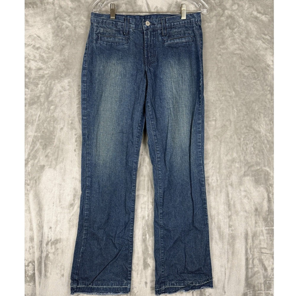 Lucky Brand Blue Jeans Bootcut Distressed Raw Hem Women's Size 6